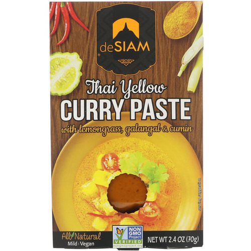 deSIAM, Thai Yellow Curry Paste, Mild, 2.4 oz (70 g) فوائد