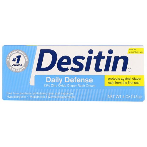 Desitin, Diaper Rash Cream, Daily Defense, 4 oz (113 g) فوائد