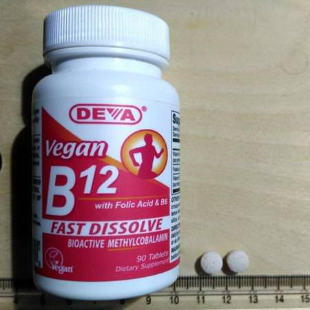Deva B12 - B12, فيتامين B, الفيتامينات, المكملات الغذائية