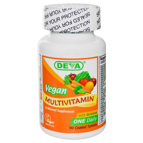 Deva, Vegan, Multivitamin & Mineral Supplement, 90 Coated Tablets فوائد