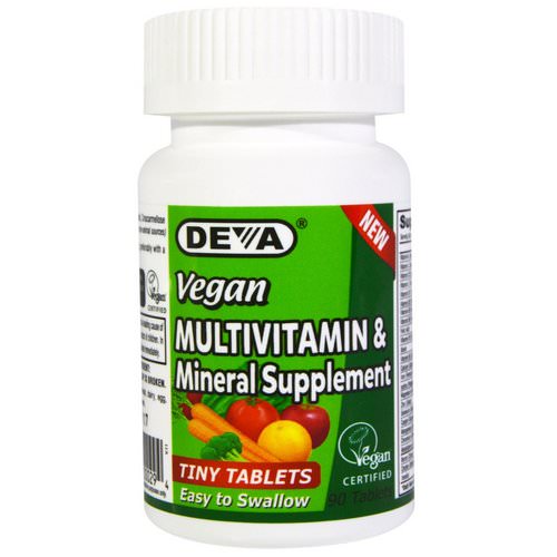 Deva, Vegan, Multivitamin & Mineral Supplement, Tiny Tablets, 90 Tablets فوائد