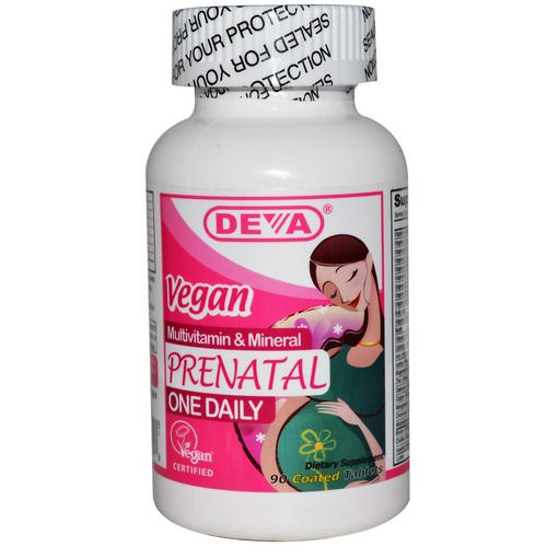 Deva, Vegan, Prenatal, Multivitamin & Mineral, One Daily, 90 Coated Tablets فوائد