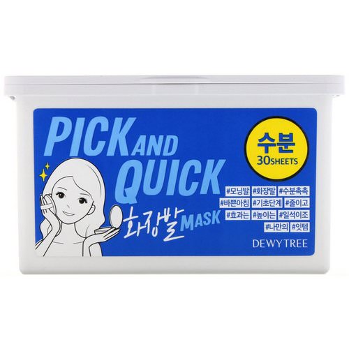 Dewytree, Pick and Quick Refreshing Aqua Mask, 30 Sheets فوائد