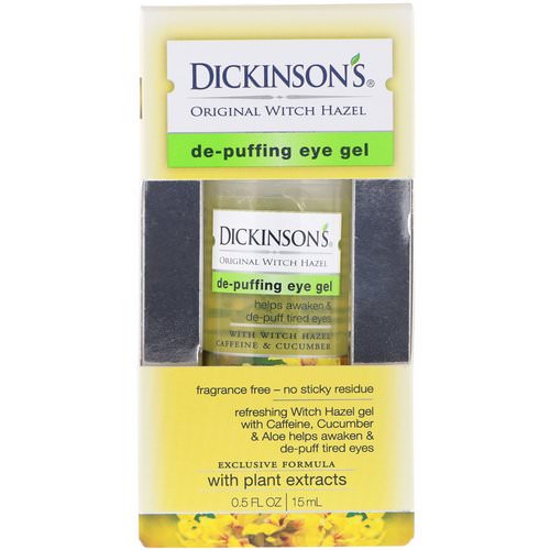 Dickinson Brands, De-Puffing Eye Gel, Original Witch Hazel, 0.5 fl oz (15 ml) فوائد