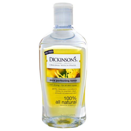 Dickinson Brands, Original Witch Hazel, Pore Perfecting Toner, 16 fl oz (473 ml) فوائد