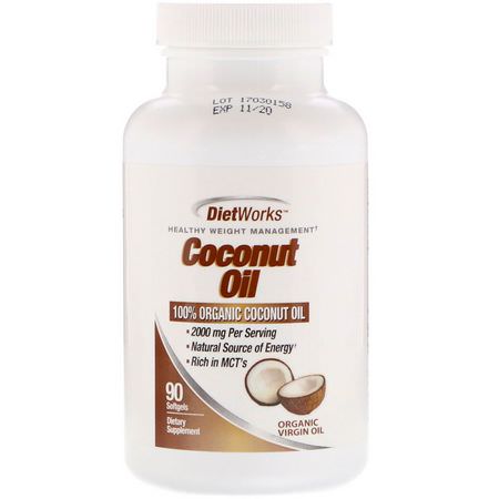 DietWorks Coconut Supplements - مكملات ج,ز الهند