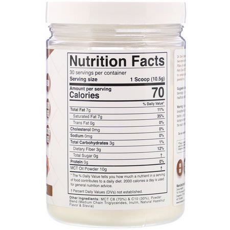Divine Health, Dr. Colbert's Keto Zone, MCT Oil Powder, Hazelnut Flavor, 11.11 oz (315 g):زيت MCT, ال,زن