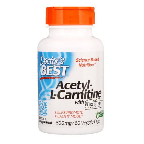 Doctor's Best, Acetyl-L-Carnitine with Biosint Carnitines, 500 mg, 60 Veggie Caps فوائد