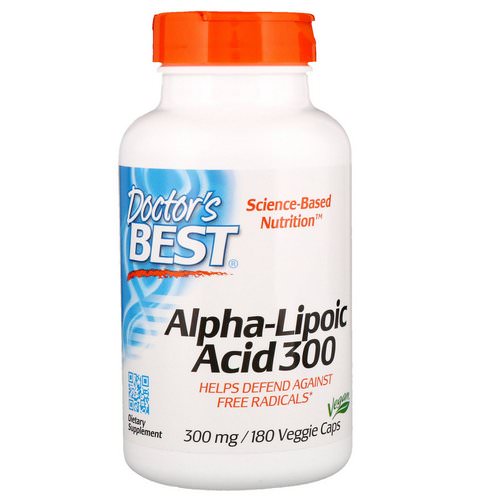 Doctor's Best, Alpha-Lipoic Acid, 300 mg, 180 Veggie Caps فوائد