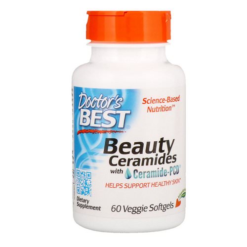 Doctor's Best, Beauty Ceramides with Ceramide-PCD, 60 Veggie Softgels فوائد