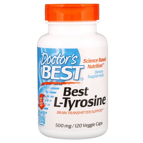 Doctor's Best, Best L-Tyrosine, 500 mg, 120 Veggie Caps فوائد