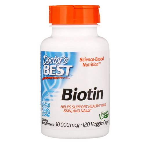 Doctor's Best, Biotin, 10,000 mcg, 120 Veggie Caps فوائد