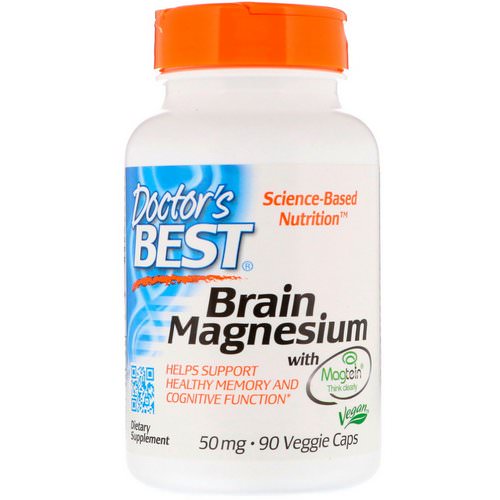 Doctor's Best, Brain Magnesium with Magtein, 50 mg, 90 Veggie Caps فوائد
