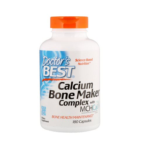Doctor's Best, Calcium Bone Maker Complex with MCHCal, 180 Capsules فوائد