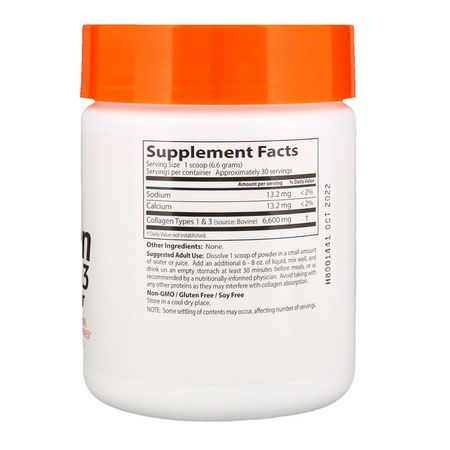Doctor's Best, Collagen, Types 1 & 3 Powder, 7.1 oz (200 g):مكملات الك,لاجين, المفصل