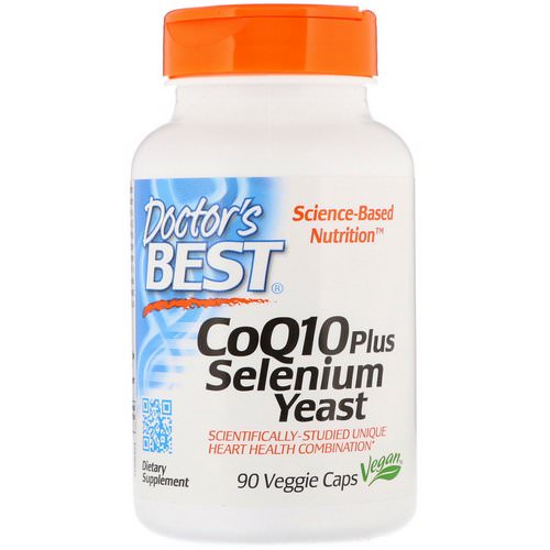Doctor's Best, CoQ10 Plus Selenium Yeast, 90 Veggie Caps فوائد