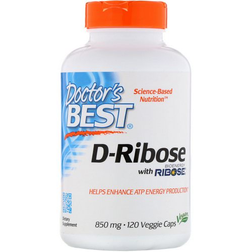 Doctor's Best, D-Ribose with BioEnergy Ribose, 850 mg, 120 Veggie Caps فوائد