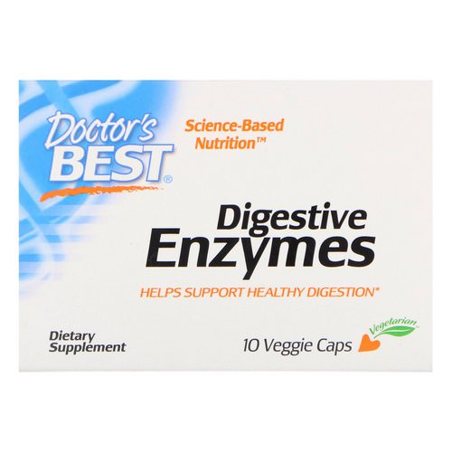 Doctor's Best, Digestive Enzymes, 10 Veggie Caps فوائد