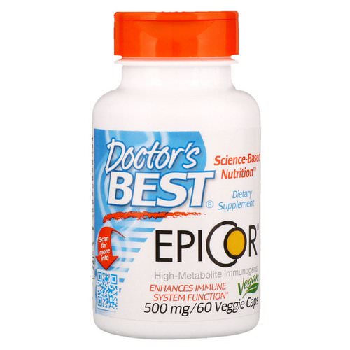 Doctor's Best, Epicor, 500 mg, 60 Veggie Caps فوائد