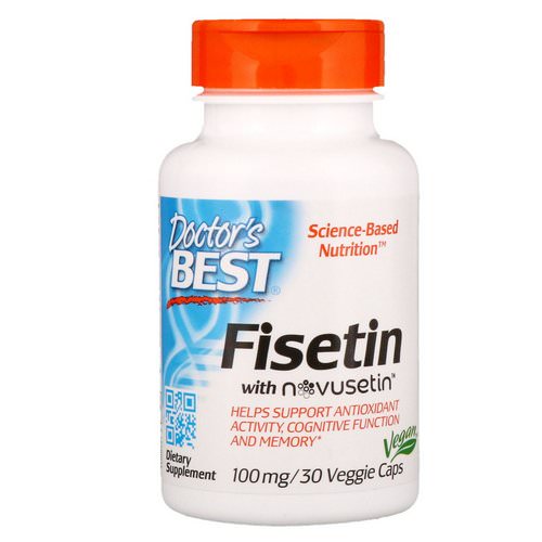 Doctor's Best, Fisetin with Novusetin, 100 mg, 30 Veggie Caps فوائد