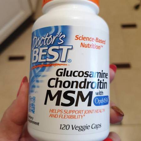 Doctor's Best, Glucosamine Chondroitin MSM with OptiMSM, 120 Veggie Caps