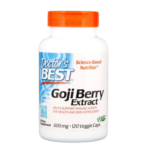 Doctor's Best, Goji Berry Extract, 600 mg, 120 Veggie Caps فوائد