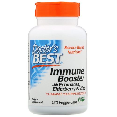 Doctor's Best, Immune Booster with Echinacea, Elderberry & Zinc, 120 Veggie Caps فوائد