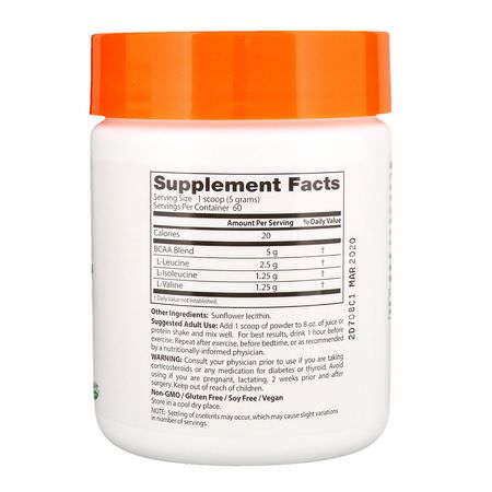 Doctor's Best, Instantized BCAA Powder, 10.6 oz (300 g):BCAA,الأحماض الأمينية