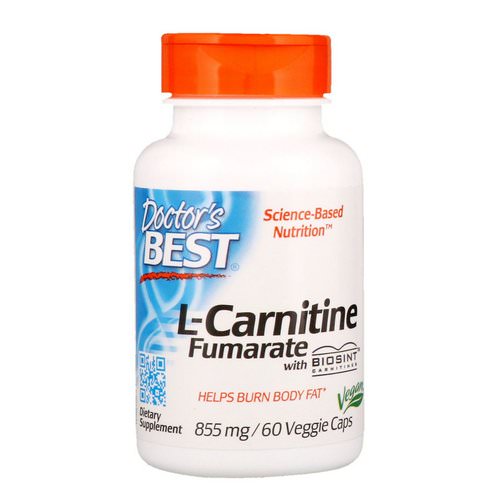 Doctor's Best, L-Carnitine Fumarate with Biosint Carnitines, 855 mg, 60 Veggie Caps فوائد