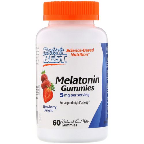 Doctor's Best, Melatonin Gummies, Strawberry Delight, 5 mg, 60 Gummies فوائد