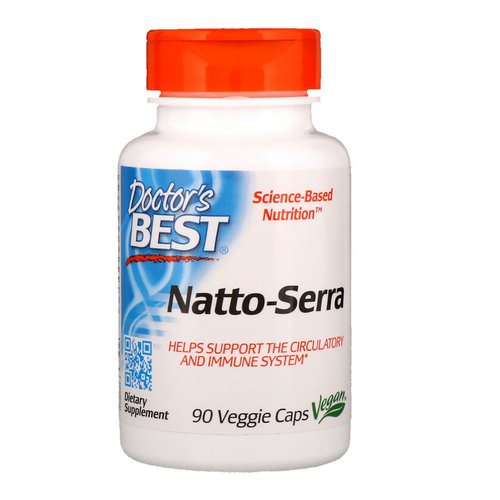 Doctor's Best, Natto-Serra, 90 Veggie Caps فوائد