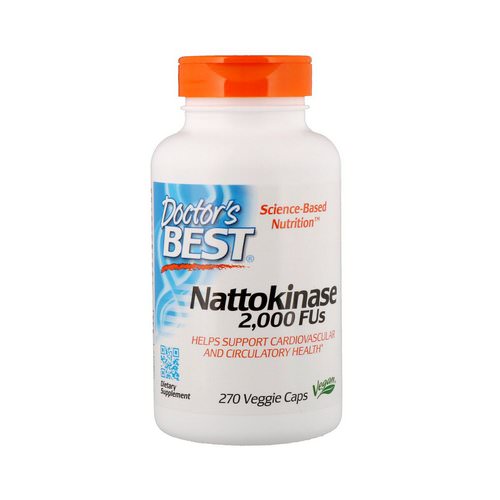 Doctor's Best, Nattokinase, 2,000 FUs, 270 Veggie Caps فوائد