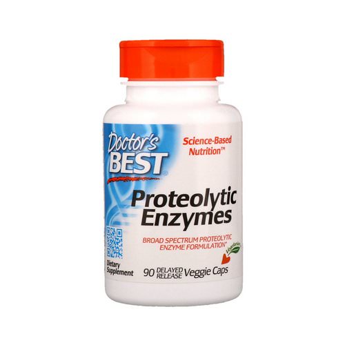 Doctor's Best, Proteolytic Enzymes, 90 Delayed Release Veggie Caps فوائد