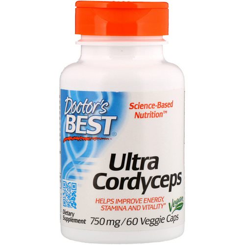 Doctor's Best, Ultra Cordyceps, 750 mg, 60 Veggie Caps فوائد