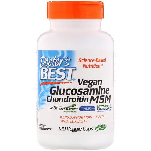 Doctor's Best, Vegan Glucosamine Chondroitin MSM, 120 Veggie Caps فوائد