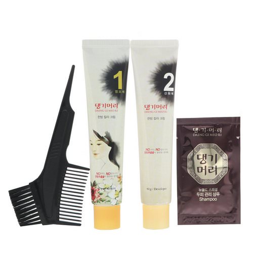Doori Cosmetics, Daeng Gi Meo Ri, Medicinal Herb Hair Color, Natural Brown, 1 Kit فوائد