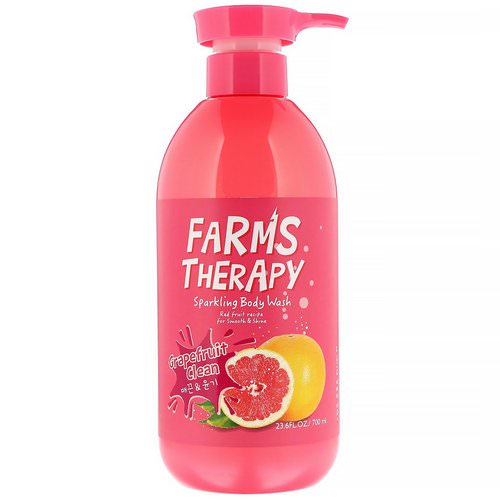 Doori Cosmetics, Farms Therapy, Sparkling Body Wash, Grapefruit Clean, 23.6 fl oz (700 ml) فوائد