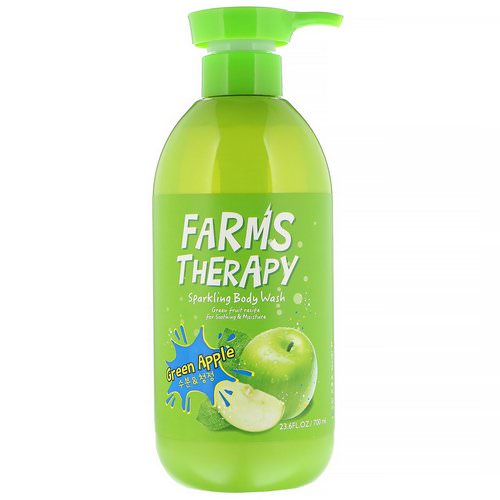 Doori Cosmetics, Farms Therapy, Sparkling Body Wash, Green Apple, 23.6 fl oz (700 ml) فوائد