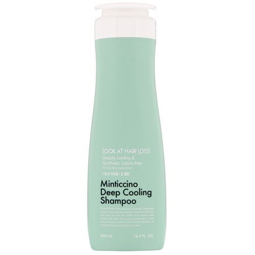 Doori Cosmetics, Look At Hair Loss, Minticcino Deep Cooling Shampoo, 16.9 fl oz (500 ml) فوائد