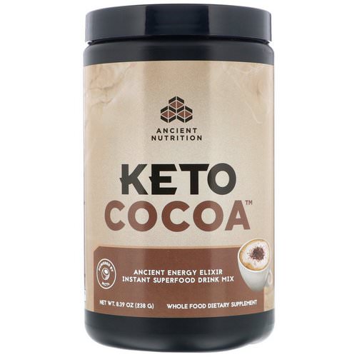 Dr. Axe / Ancient Nutrition, Keto Cocoa, Ancient Energy Elixir, 8.39 oz (238 g) فوائد
