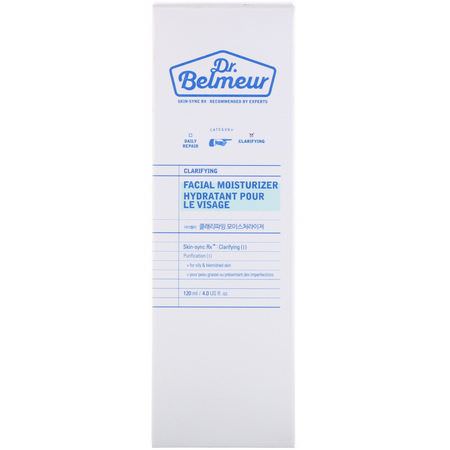 Dr. Belmeur, Clarifying, Facial Moisturizer, 4 fl oz (120 ml):مرطبات K-جمال, الكريمات