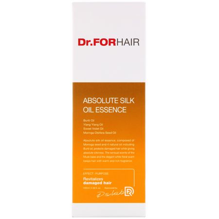 Dr.ForHair, Absolute Silk Oil Essence, 3.38 fl oz (100 ml):المصل, زيت الشعر