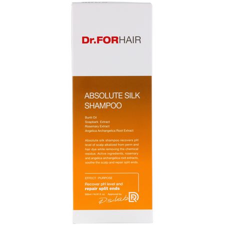 Dr.ForHair, Absolute Silk Shampoo, 16.91 fl oz (500 ml):شامب, العناية بالشعر K-جمال