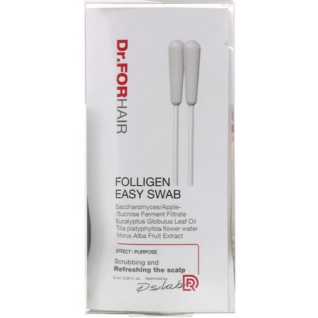 Dr.ForHair, Folligen Easy Swab, 10 Packets, 0.20 fl oz (6 ml):فر,ة الرأس ,العناية بالشعر