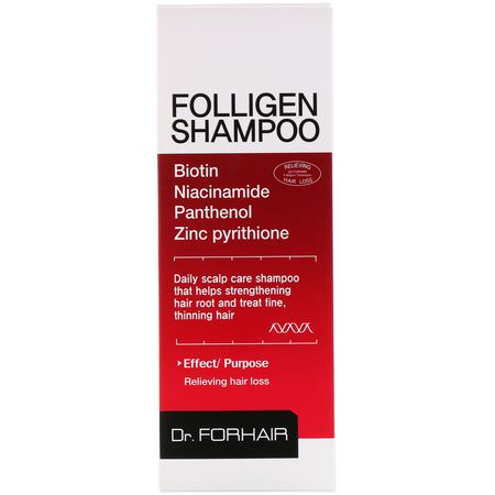 Dr.ForHair, Folligen Shampoo, 16.91 fl oz (500 ml):شامب, العناية بالشعر K-جمال