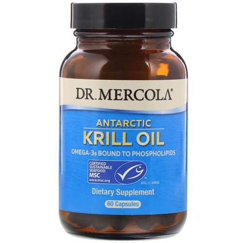 Dr. Mercola, Antarctic Krill Oil, 60 Capsules فوائد