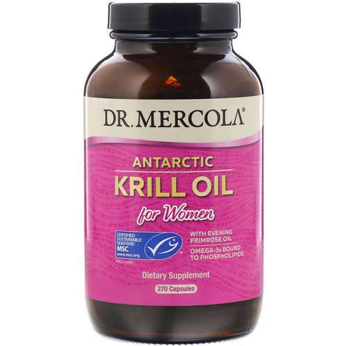 Dr. Mercola, Antarctic Krill Oil for Women, 270 Capsules فوائد
