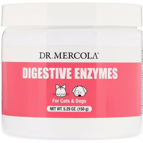 Dr. Mercola, Digestive Enzymes, For Cats & Dogs, 5.29 oz (150 g) فوائد