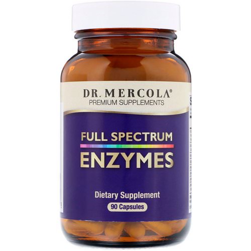 Dr. Mercola, Enzymes, Full Spectrum, 90 Capsules فوائد
