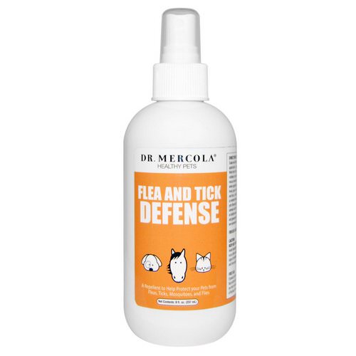 Dr. Mercola, Flea and Tick Defense, For Dogs and Cats, 8 oz (237 ml) فوائد